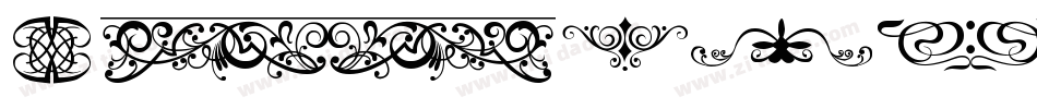 Ornaments Labels and Frames字体转换